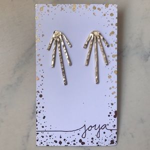 Collections by Joya Amelia Hammered Gold Earrings